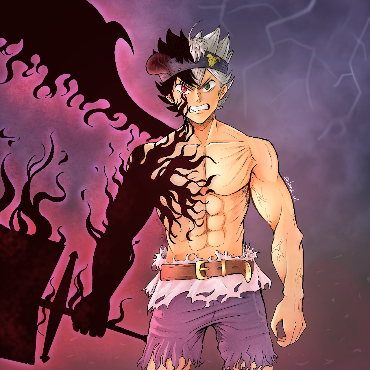 Asta Demon Form by Challuka by Challuka on DeviantArt