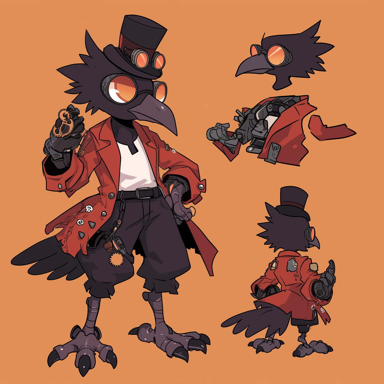Tc8888 Character Sheet A Happy Cute Young Raven Ke by TCAIGUY28 on ...