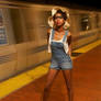 Candessa In A Train Station