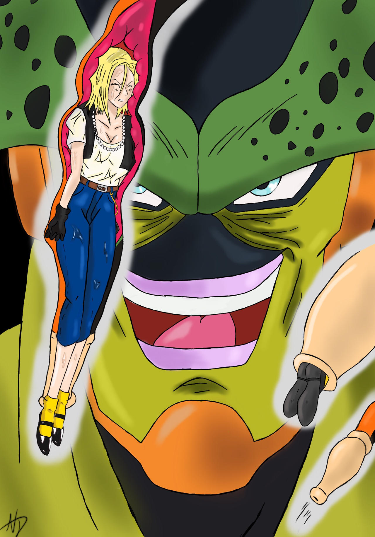 Android 18 Absorbed 4 by nashdnash2007 on DeviantArt