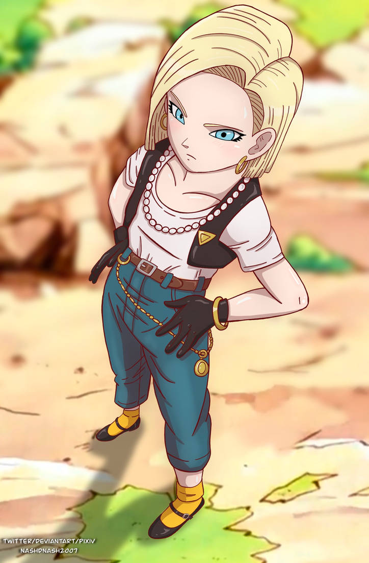 Android Hips Android 18 Hands On Hips by nashdnash2007 on DeviantArt