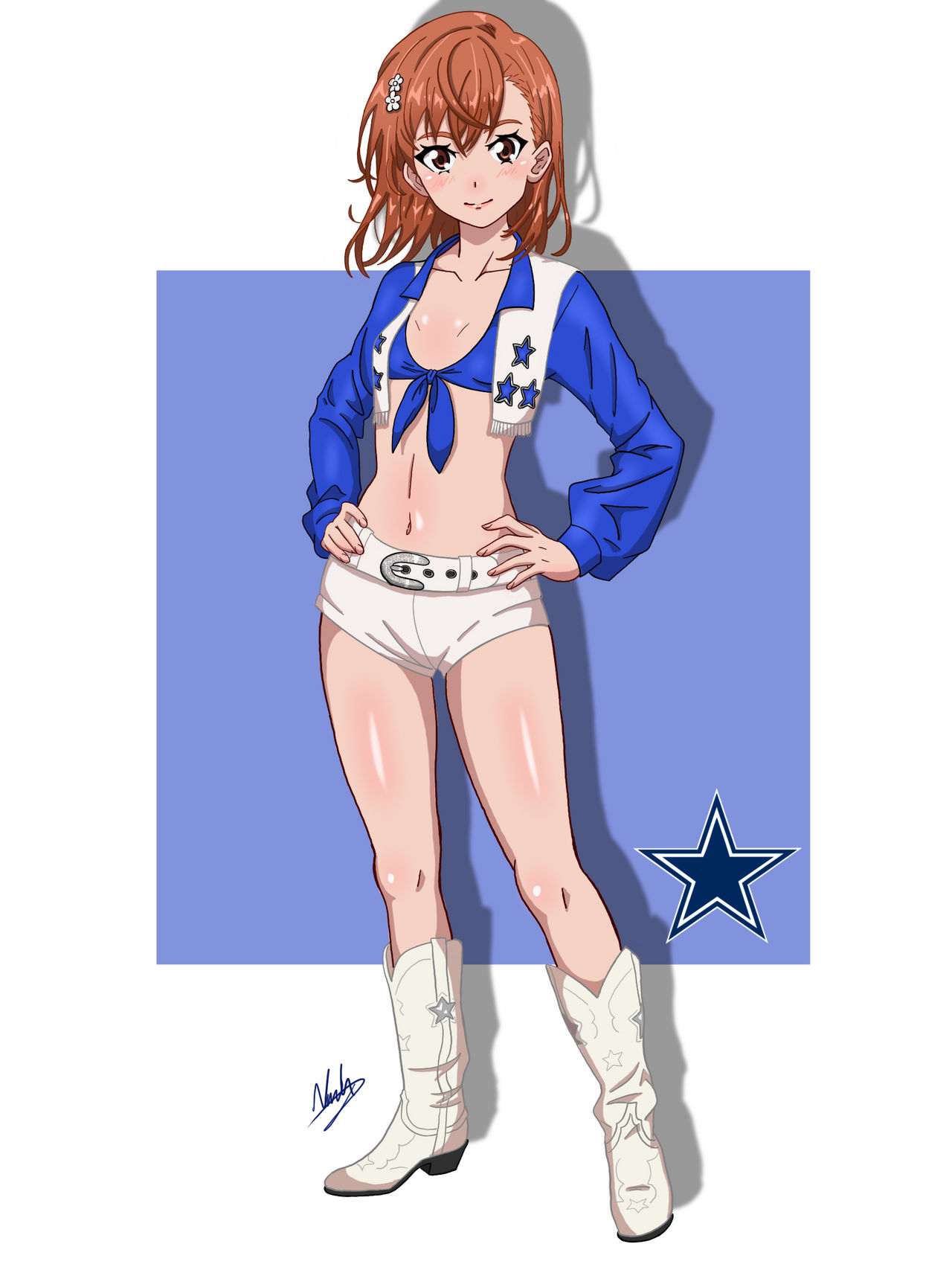 Dallas Cowboy Cheerleader Misaka by nashdnash2007 on DeviantArt