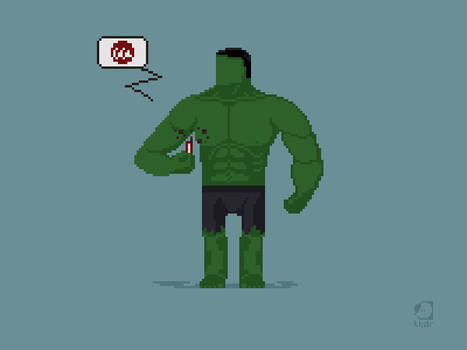 Ant-man vs. the Hulk Pixel Art