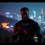 Punisher full body paysage neonMarvel lgbtq versi