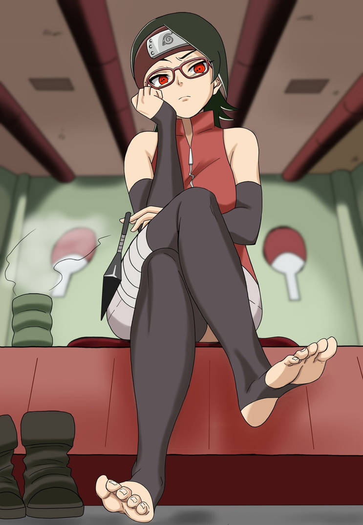Sarada feet by Samhain7 on DeviantArt