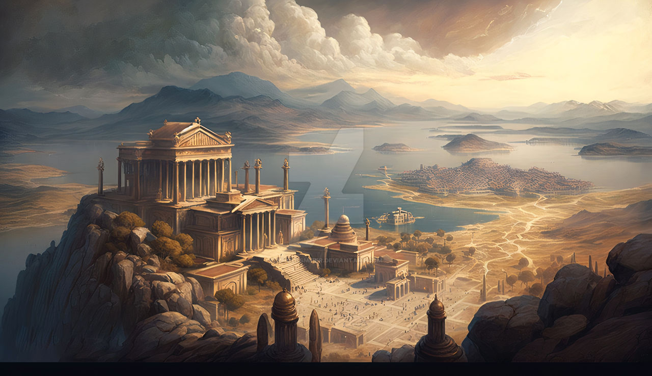 Ancient Greek city from up above 6 by MHoltsmeier on DeviantArt
