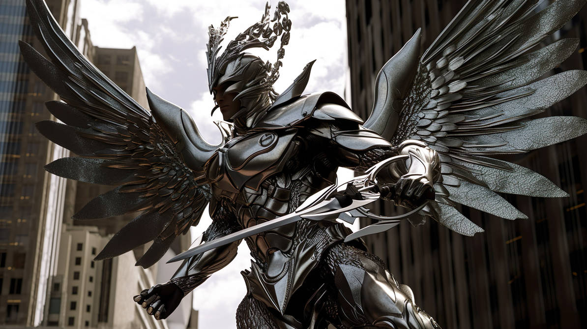 A futuristic version of the hero Perseus by MHoltsmeier on DeviantArt