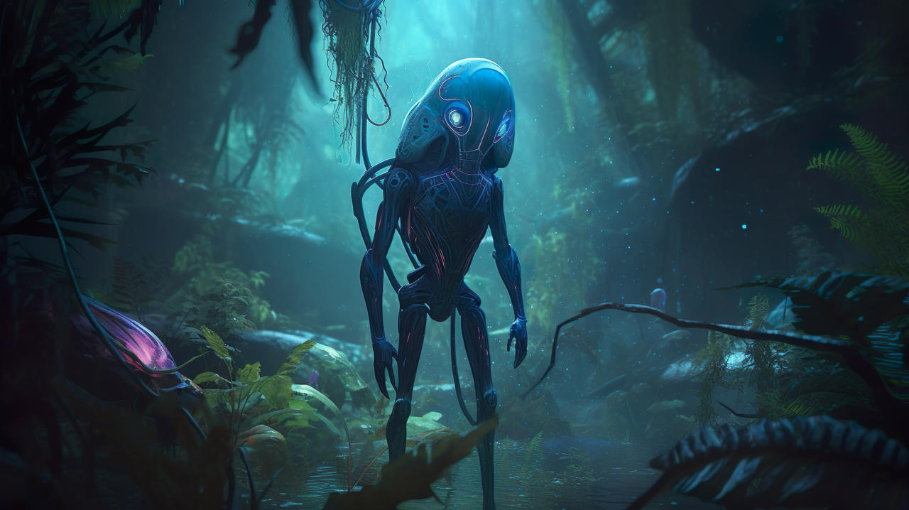 Alien Jungle's Glowing Inhabitant by MHoltsmeier on DeviantArt