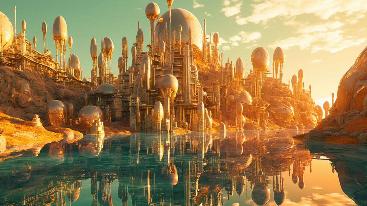 Illustration of Luxury In The City