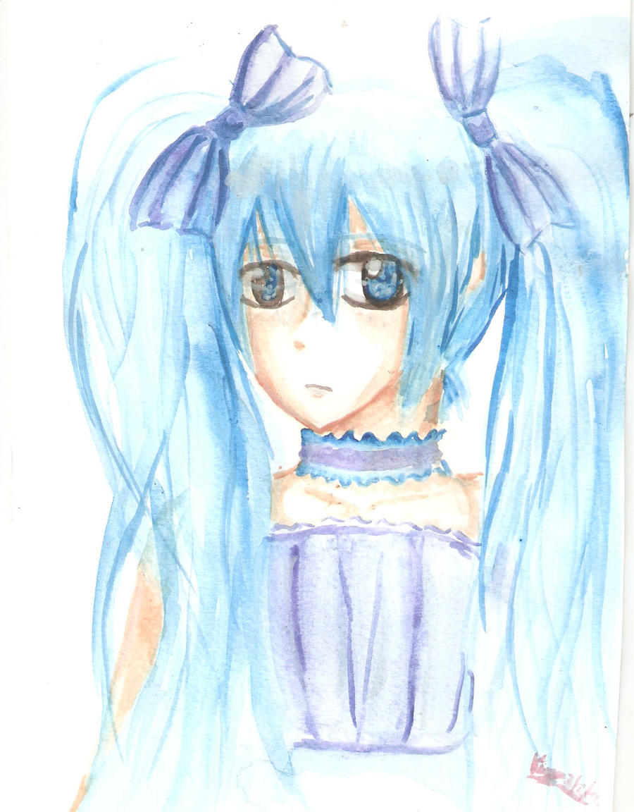 Miku Hatsune Watercolor