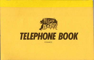 The Return of Ishtar telephone book front page