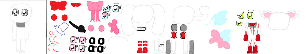 Fnaf Model Base Design fnaf base (UPDATED again) by tinylittlekitty on DeviantArt