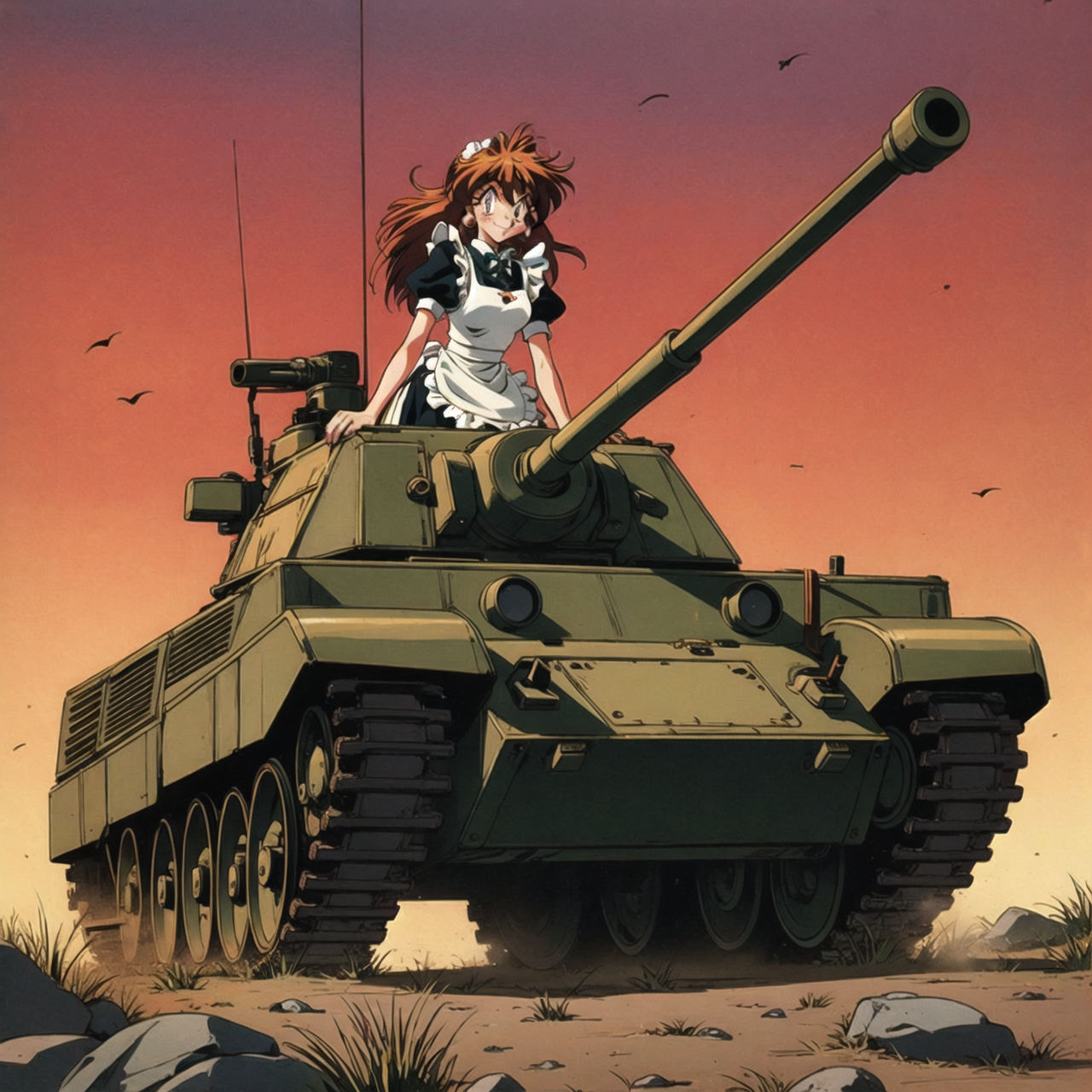 Flux Test Lina inverse in Tank by AIRetroMonger on DeviantArt