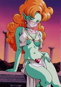 Zangya (Dragon Ball Z) in Harem Outfit