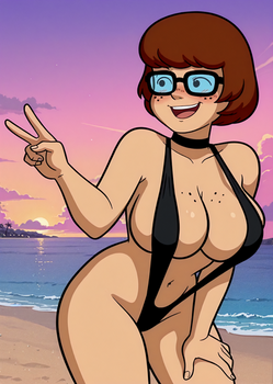 Velma Dinkley (Scooby-Doo) in Slingshot Swimsuit