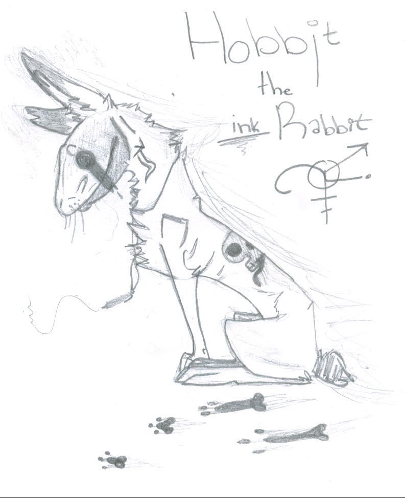 Hobbit the Ink Rabbit by The-HiddenSmiles on DeviantArt