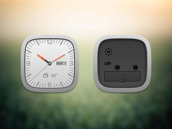 Clock widget front and black by Ashung on DeviantArt