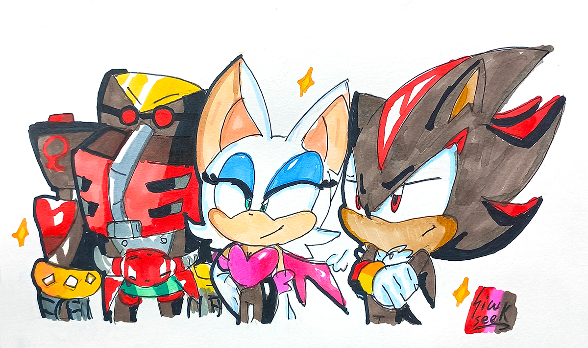 ArtStation - Team Dark in Sonic the Movie Style.