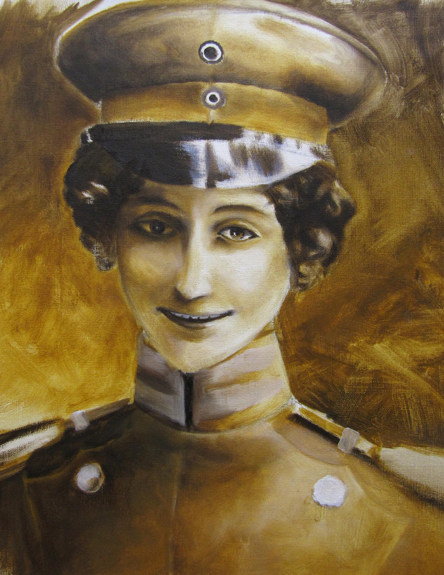 Portrait of Luise - Grisaille