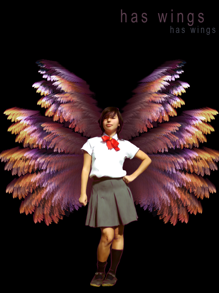 Rukia has wings