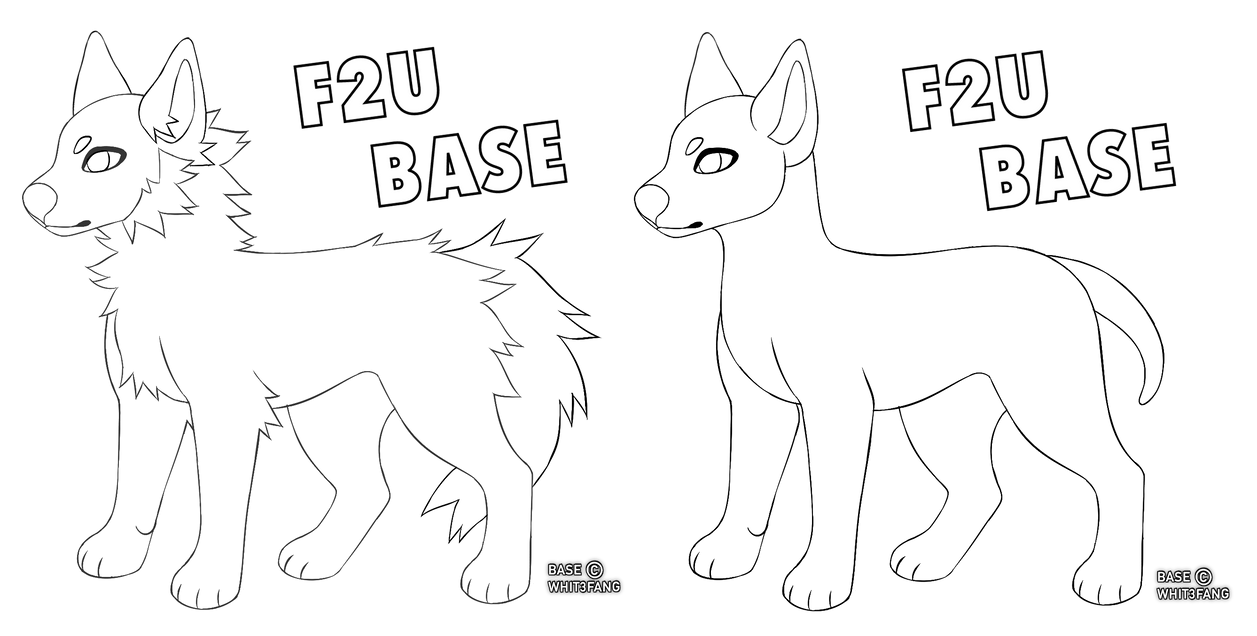 2023 F2U Dog Base by WHlT3FANG on DeviantArt