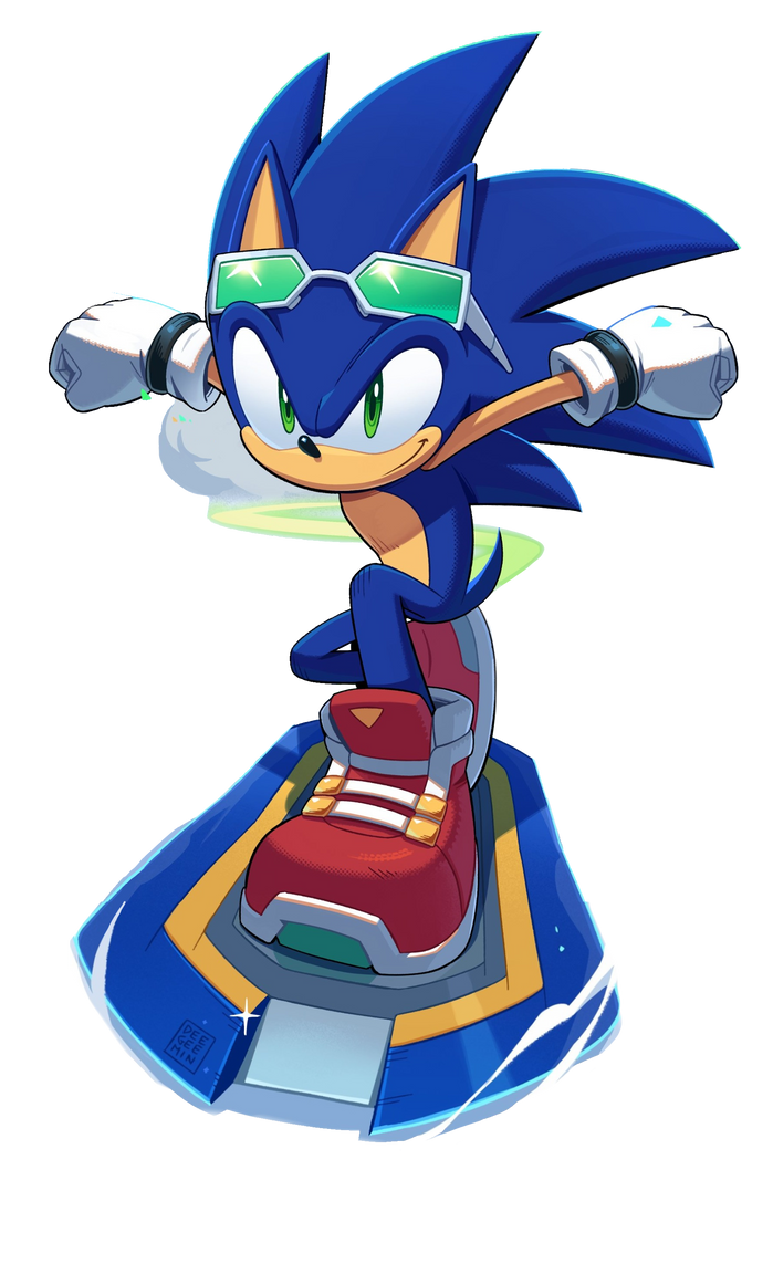 Sonic Riders - Sonic the Hedgehog (IDW Render) by Sonic-Ray on DeviantArt