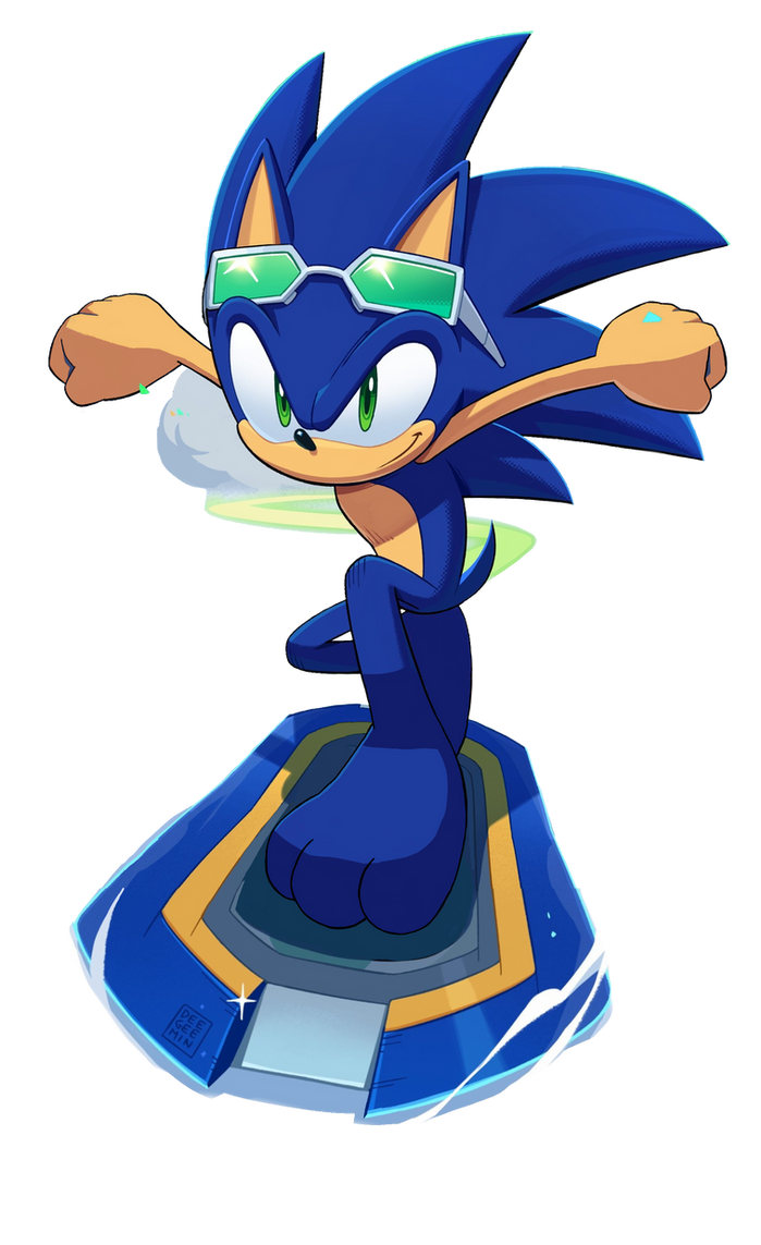Sonic Riders - Sonic (Paw Edit 40 Render) by Sonic-Ray on DeviantArt