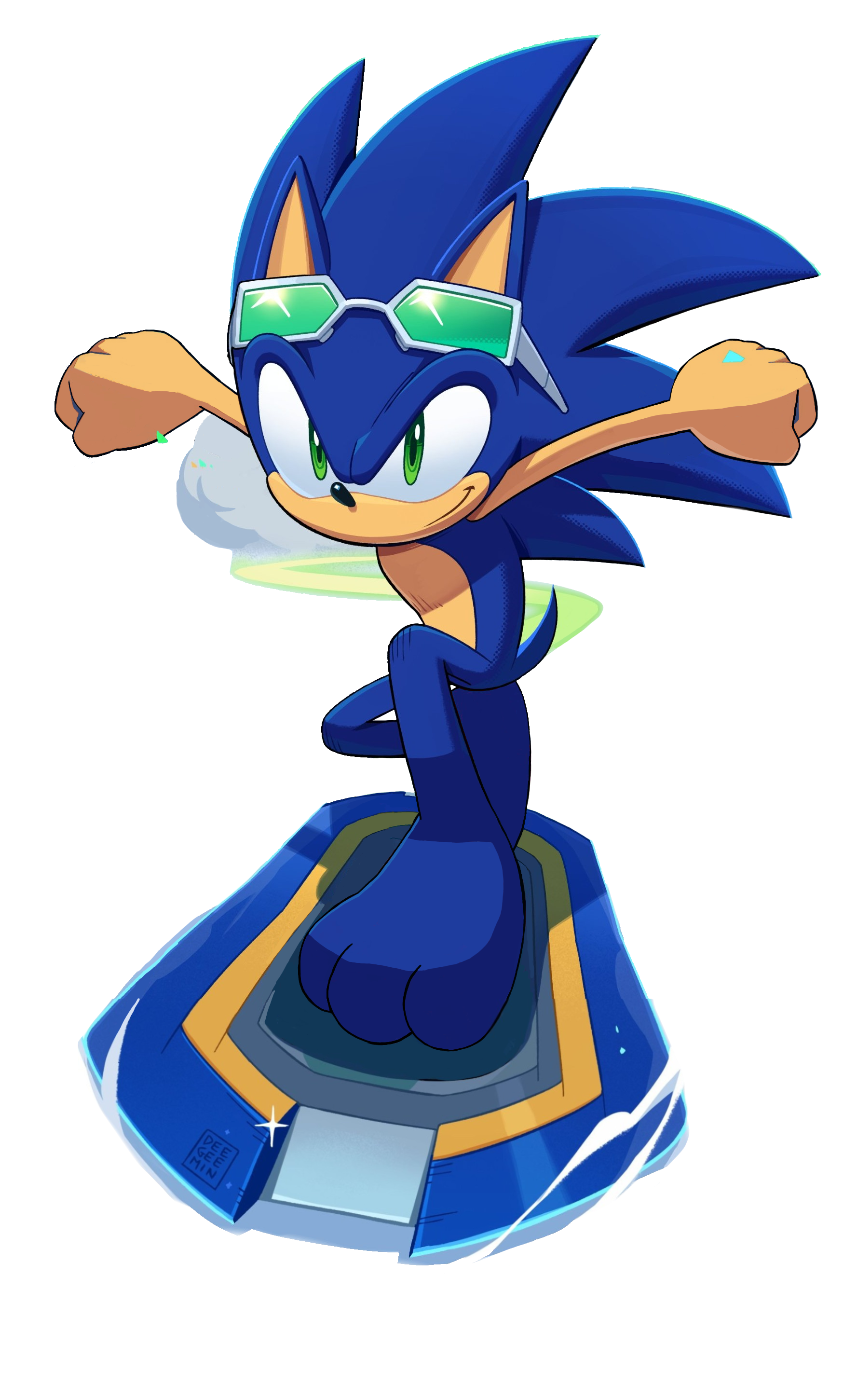 Sonic Rieder's Sonic Riders - Sonic (Paw Edit 40 Render) by Sonic-Ray on DeviantArt