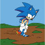 Sonic in Mud by Tracy Yardley (Commission p3)