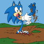 Sonic in Mud by Tracy Yardley (Commission p5)