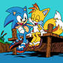 Sonic and Tails by Tracy Yardley (Commission)