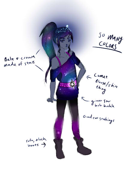 Galaxy Princess Outfit Design