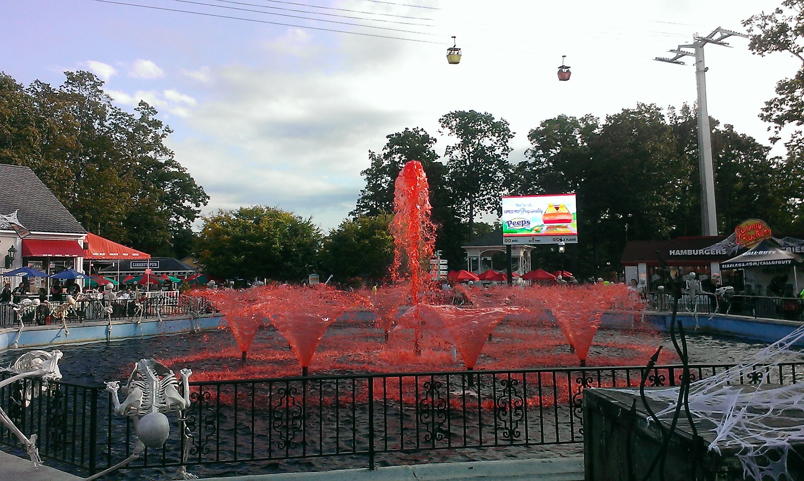 Six Flags Great Adventure bloody fountain #2