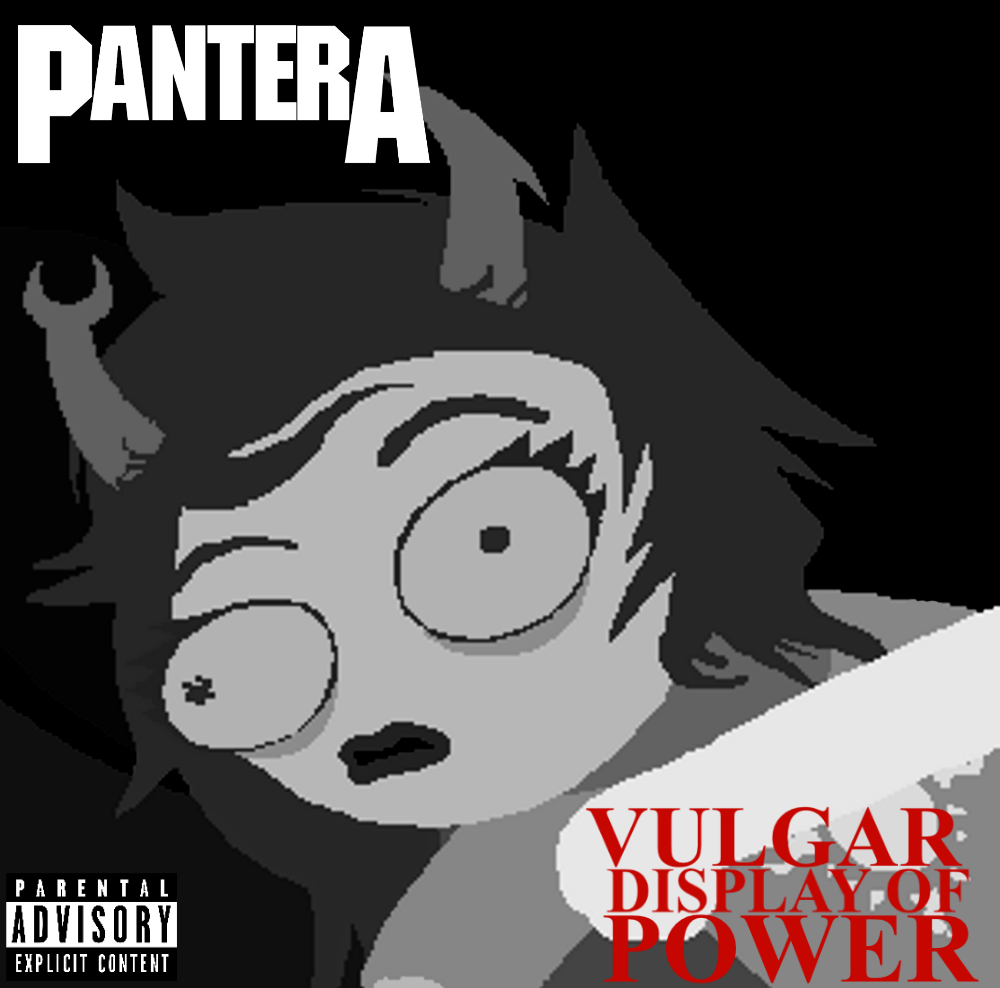 Pantera VULGAR DISPLAY OF POWER Homestuck B And W