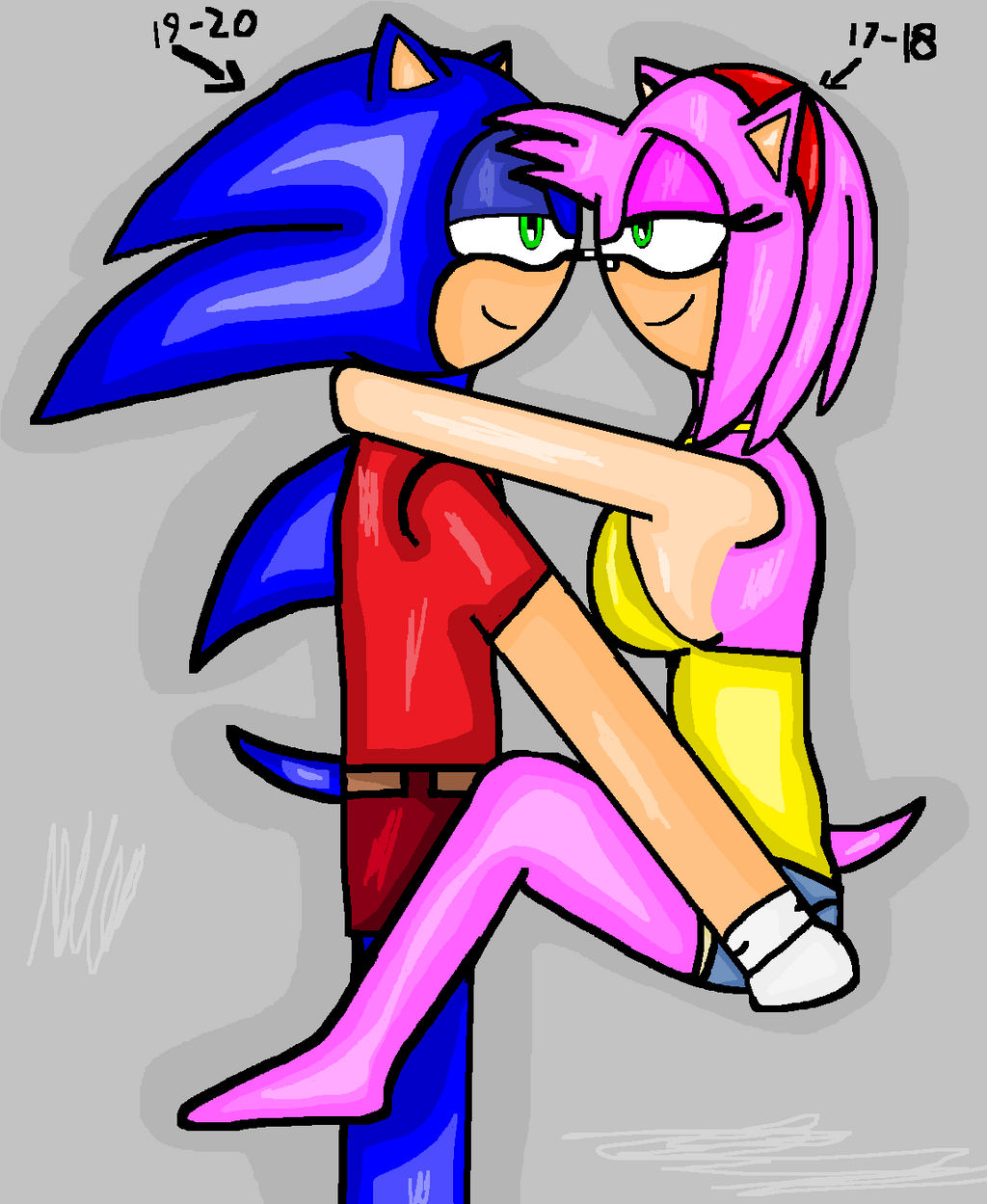 Sonic e Amy - Goodmorning #Sonamy ☺️ di @Just_MarcyArt #SpiderLegend91
