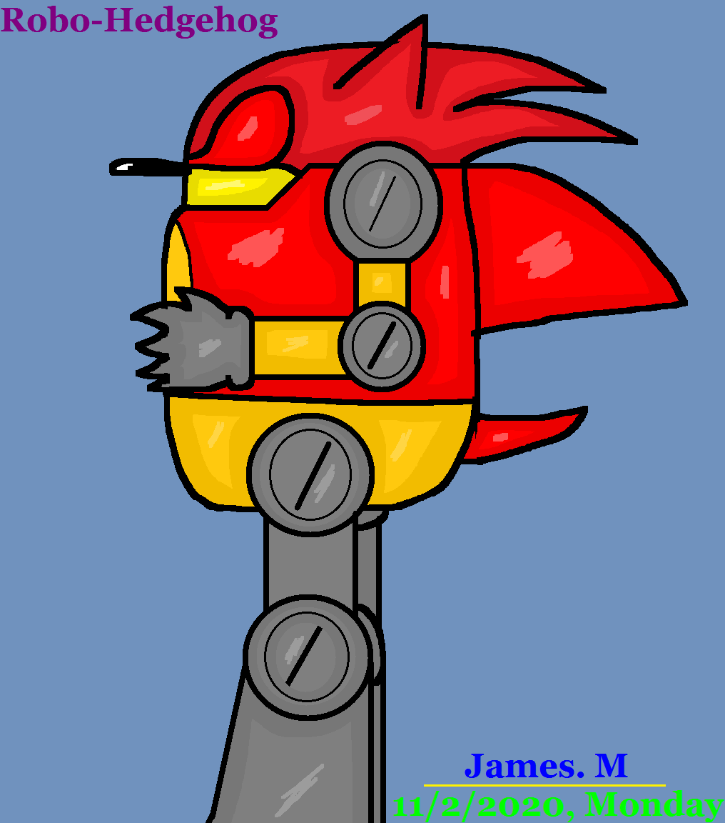 Robo-Hedgehog -Sonic 1 novelia (by James M) by cvgwjames on DeviantArt