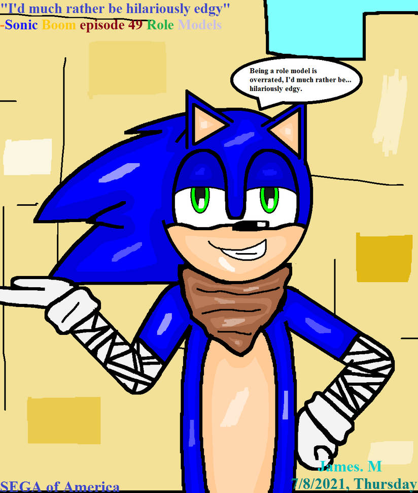 Sonic Boom 'hilariously edgy' redraw (by James M) by cvgwjames on ...