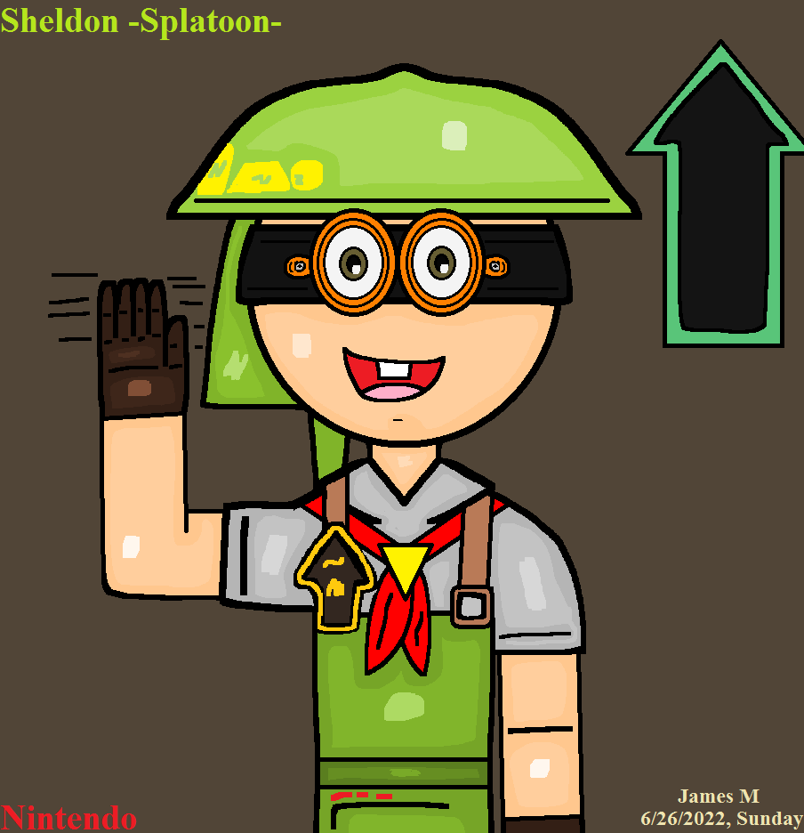 Sheldon Splatoon Sheldon -Splatoon- (by James M) by cvgwjames on DeviantArt
