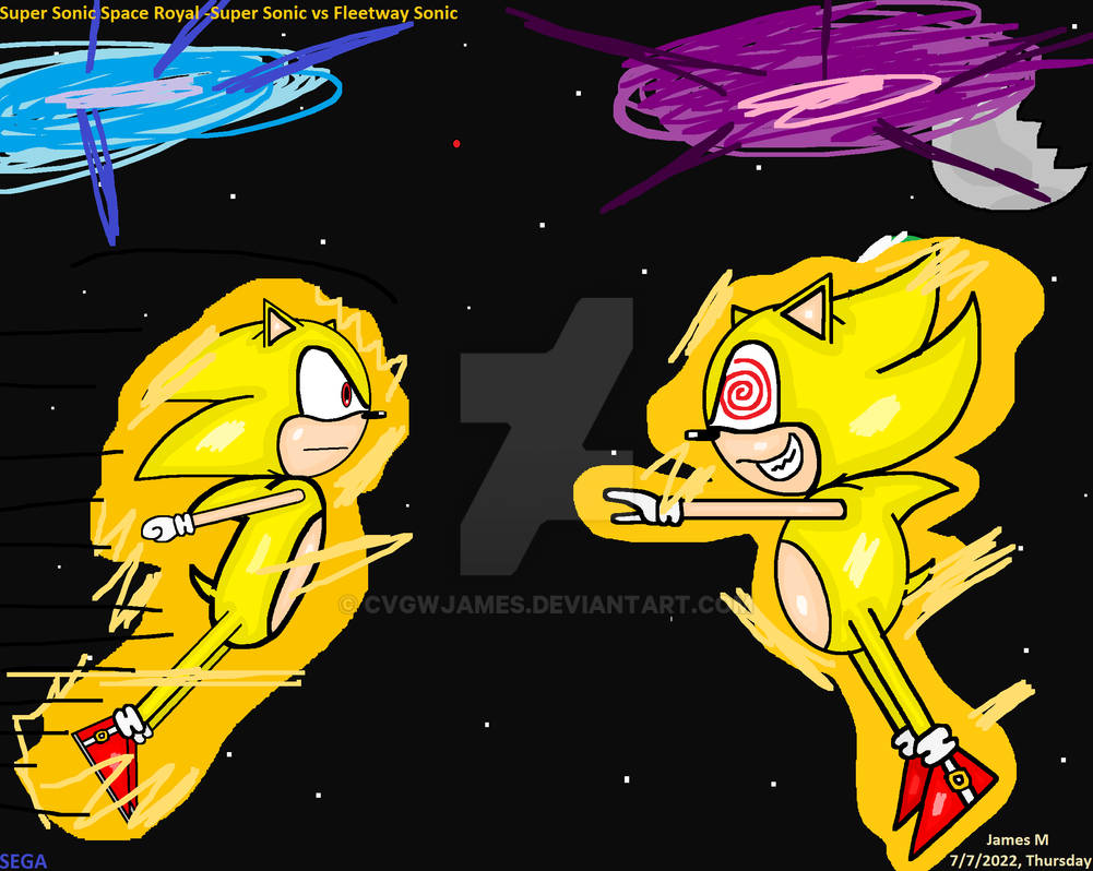 Colors Live - Fleetway Super Sonic and Sonic.exe Meet by Koaaya