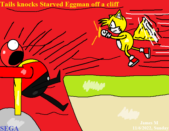 Why did Starved Eggman turn red?