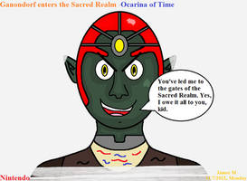 Ganondorf enters the Sacred Realm redraw