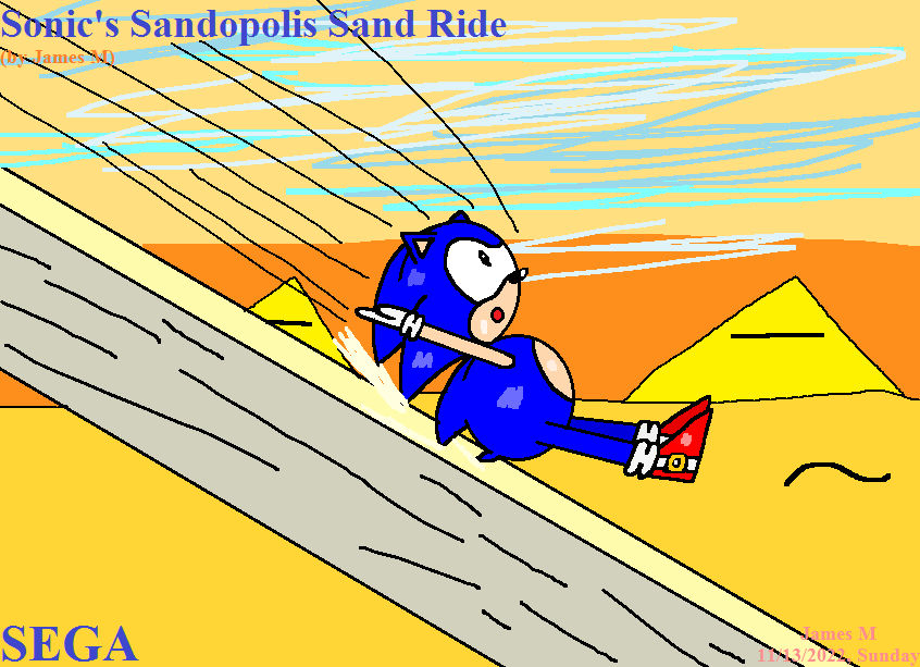 Sonic's Sandopolis Sand Ride (by James M) by cvgwjames on DeviantArt