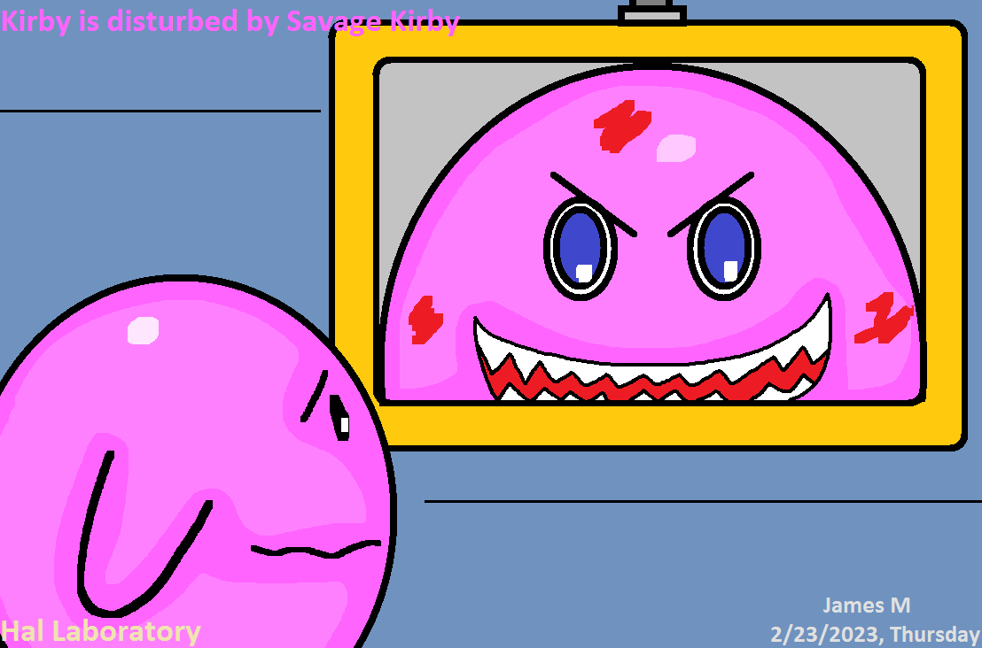 Kirby is disturbed by Savage Kirby (by James M) by cvgwjames on