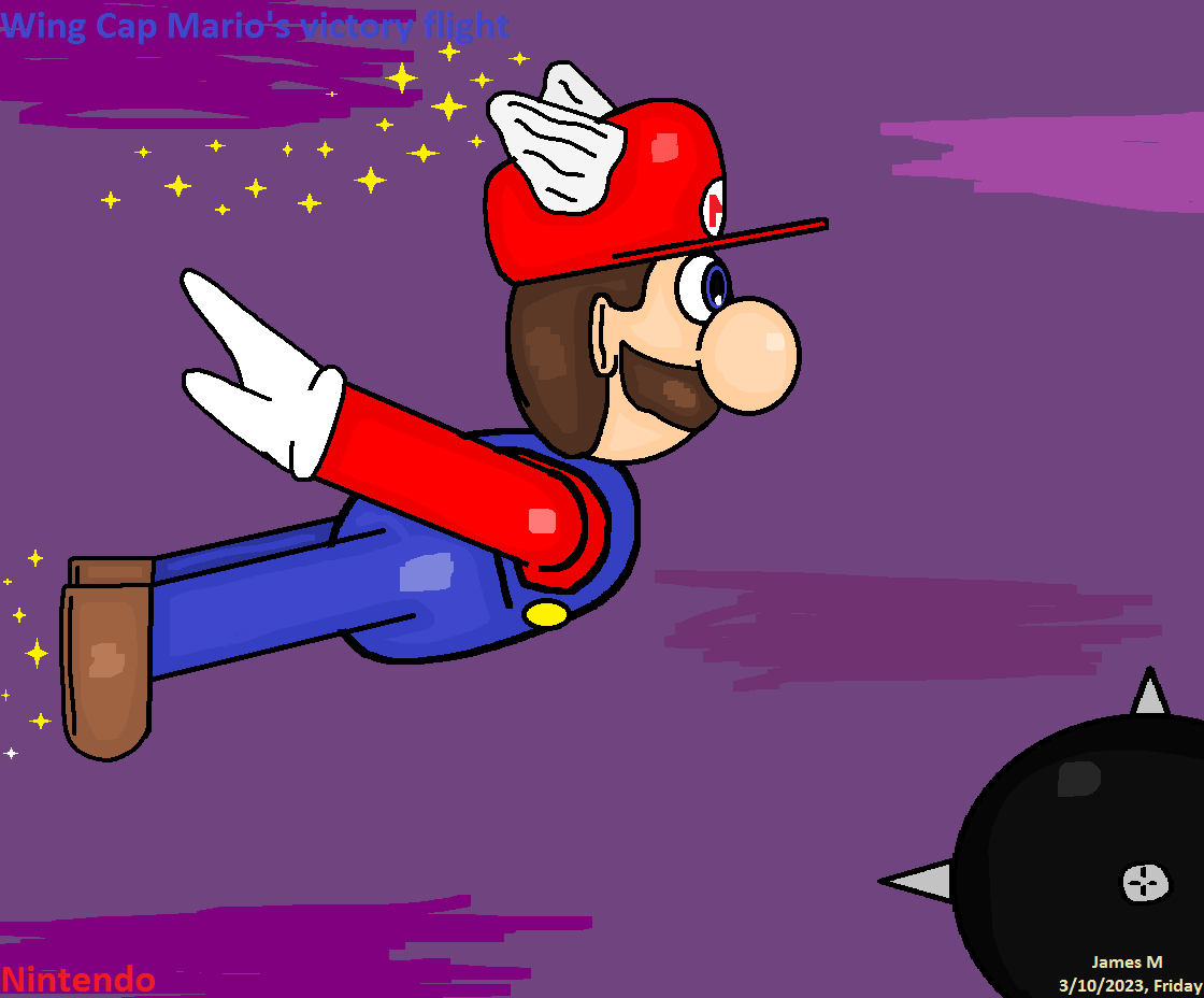Wing Cap Mods Wing Cap Mario's victory flight redraw by cvgwjames on DeviantArt