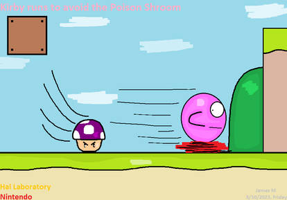 Kirby evades Morpha's tentacles (by James M) by cvgwjames on DeviantArt