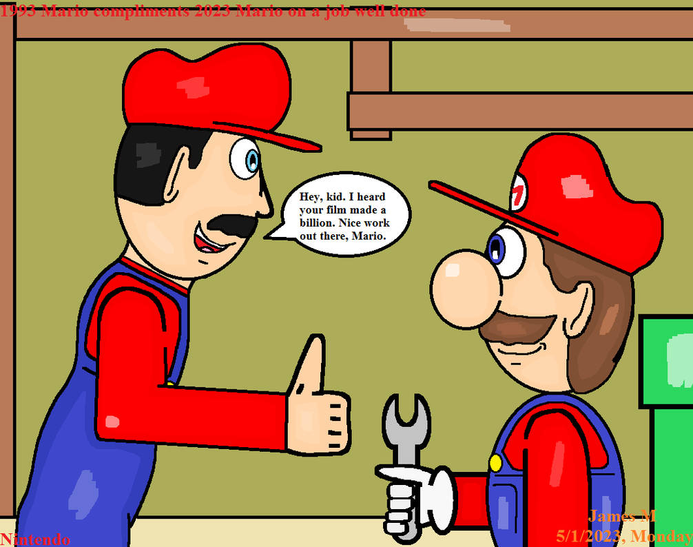 1993 Mario compliments Mario's box office victory by cvgwjames on ...