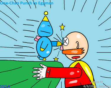 Starved Eggman comes after Yacker (by James M) by cvgwjames on