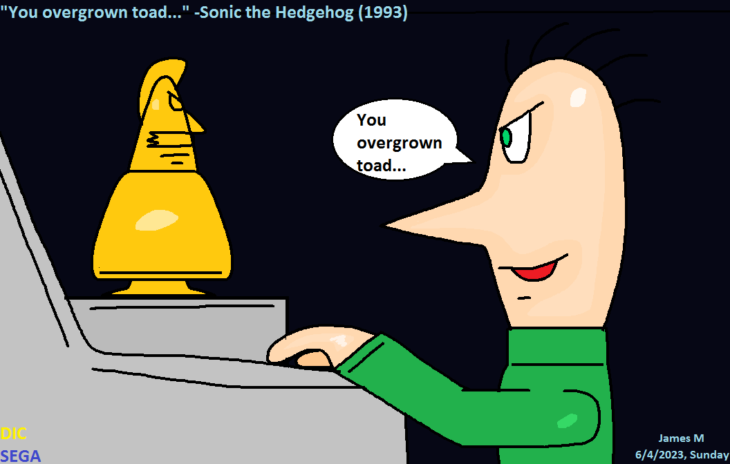 Snively Snively calls Robotnik an overgrown toad by cvgwjames on DeviantArt