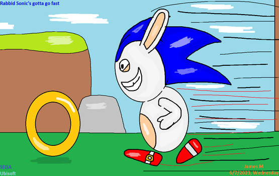 Gotta go FAST: Sonic The Hedgehog, by Rafael S., incluvie
