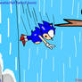 Sonic's waterfall fall